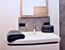 wall, indoor, design, bathroom, furniture, interior, plumbing fixture, sink