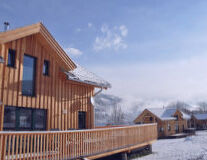 sky, outdoor, snow, building, wooden