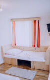 indoor, wall, curtain, bed, floor, drawer, house, chest of drawers