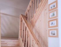 wall, indoor, stairs, ladder, wood stain, building, window, shelf, hardwood