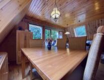 a wood dining room table