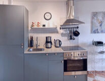 indoor, wall, sink, clock, interior, design, cabinetry, kitchen, countertop, home appliance