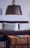 indoor, wall, couch, pillow, bed, sofa bed, room, studio couch, living, vase, lamp