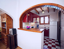 a view of a kitchen
