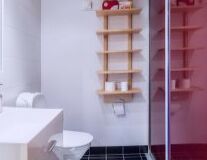 design, wall, furniture, shelf, sink, indoor, bathroom, cabinetry
