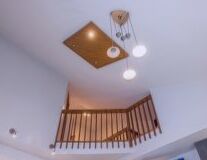 wall, indoor, stairs, design, lamp, ceiling fixture, interior