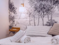 a bed in a room a bed in a room