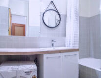 indoor, sink, wall, bathroom, countertop, plumbing fixture, interior, home appliance, kitchen