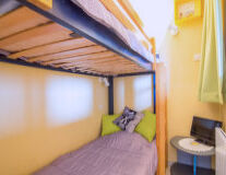wall, furniture, indoor, yellow, couch, bed, house, pillow