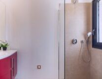 wall, indoor, door, sink, door handle, plumbing fixture, mirror